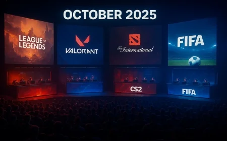 October 2025 set to deliver blockbuster eSports tournaments and record prize pools