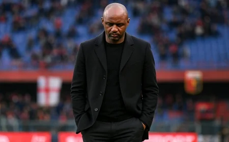 Genoa sack Patrick Vieira after winless Serie A start