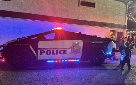 Las Vegas police debut Tesla Cybertruck fleet amid concerns over private influence