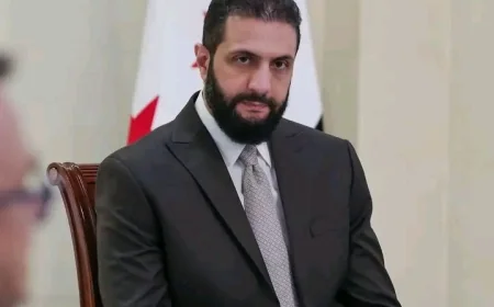 Syrian president visits United States after terrorism delisting to seek post-war support