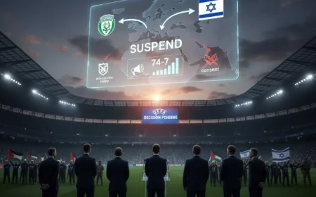 Irish Football Association calls for immediate suspension of Israel from UEFA competitions