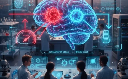 Study identifies brain's "accelerator" and "brake" cells for anxiety in mice