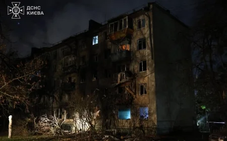 Russia launches massive drone and missile attack on Kyiv, killing four and injuring dozens