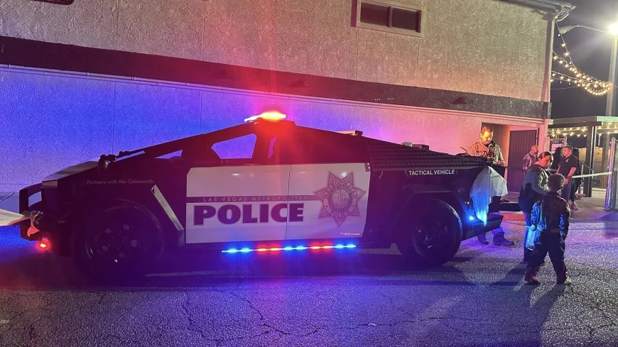 Las Vegas police debut Tesla Cybertruck fleet amid concerns over private influence