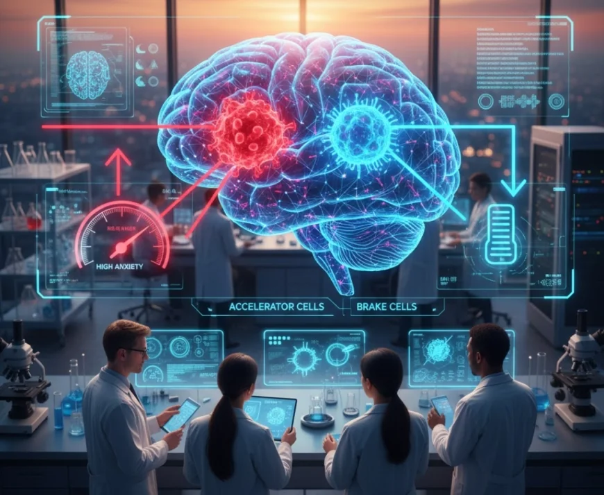 Study identifies brain's "accelerator" and "brake" cells for anxiety in mice