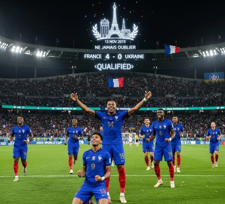 Sports France thrashes Ukraine 4-0 to secure 2026 World Cup qualification
